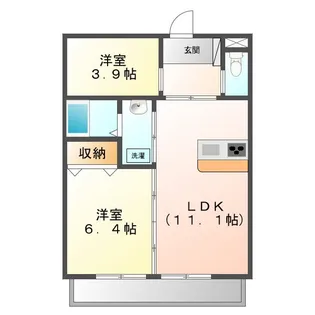 KI・ZU・NA(キズナ)【2階】の間取り
