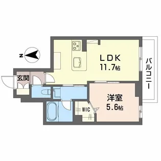 カワセミカーサ【1階】の間取り