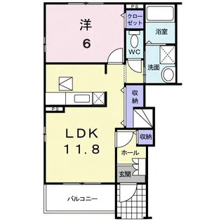 フローレンス【1階】の間取り
