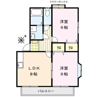 アネックス安武【2階】の間取り