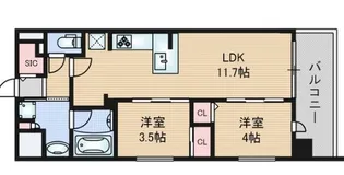 プレサンス ジェネ 上前津【9階】の間取り