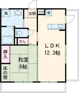 ボア・サーチ大園【3階】の間取り