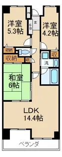 ファミール寝屋川パークサイド【3階】の間取り