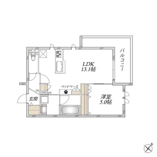 リュウ参番館【2階】の間取り