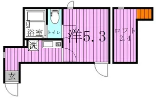 HESTIA扇大橋【3階】の間取り