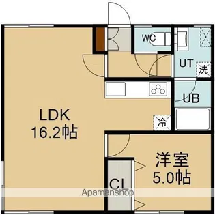 昭和3丁目35番1棟2戸【1階】の間取り