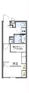 レオパレスK’SV【1階】の間取り