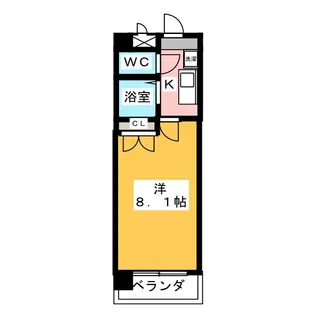 アルペンローゼ【1階】の間取り