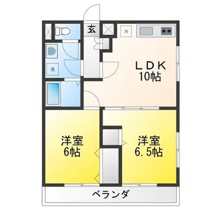ミヤタハウス【3階】の間取り