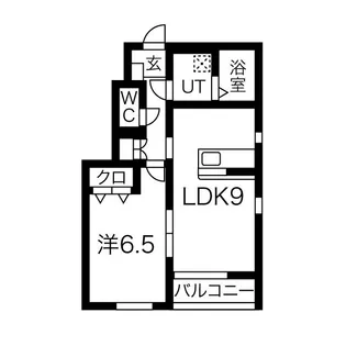 ブルークォーツ【1階】の間取り