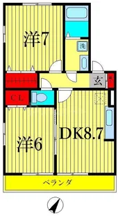 パークヒル【2階】の間取り