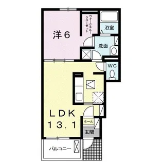 ルミエールK【1階】の間取り