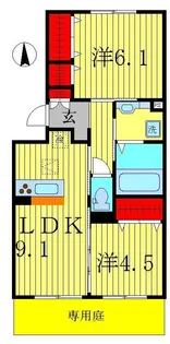 シャルート【1階】の間取り