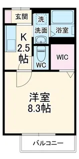 キャトルセゾンD【1階】の間取り