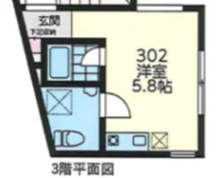 ベルヴィル白鷺【1階】の間取り