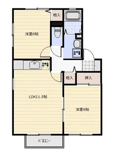 メゾンソレイユ【1階】の間取り