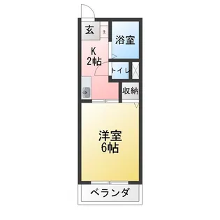 サンライズハウス【2階】の間取り