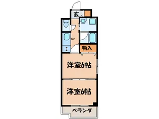 ボナール三条高倉【3階】の間取り