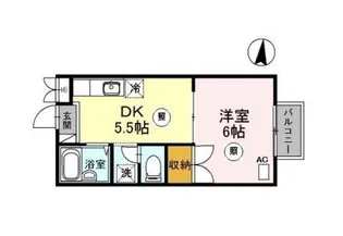 プレル英賀保【1階】の間取り