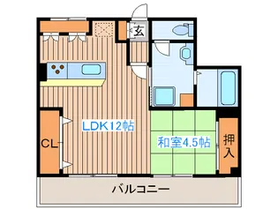 チサンマンション支倉【3階】の間取り