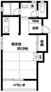グアルダ1992【1階】の間取り