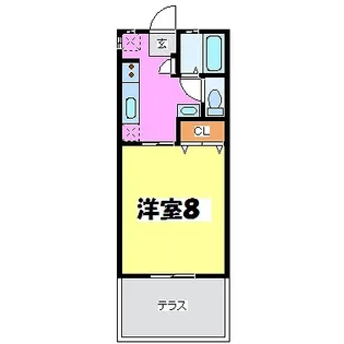 プレインハイツIII【1階】の間取り