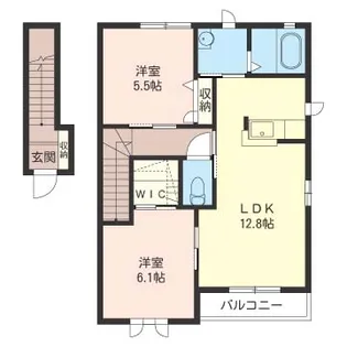 メゾン・ファミールC【2階】の間取り