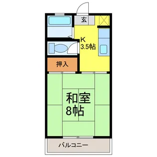 茨城県古河市静町【アパート】の間取り