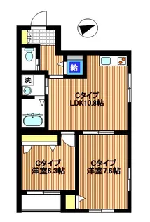 オークス【2階】の間取り