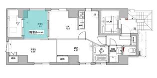 CORTESE音楽KOIWA【8階】の間取り