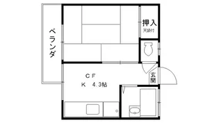 ひかり荘【2階】の間取り