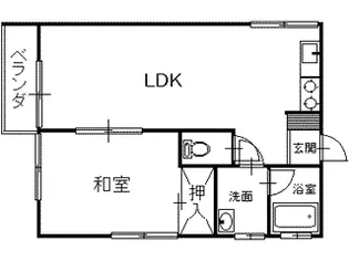 ビバークハイツII【2階】の間取り