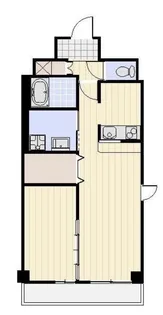 ザ クレスト元浜【2階】の間取り