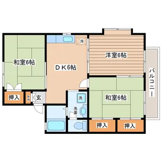 セジュール・S・COURT【1階】の間取り