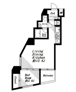 ビバリーホームズ麻布十番【5階】の間取り