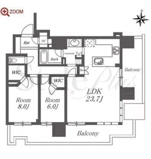 ザ・ファインタワー久屋大通【10階】の間取り
