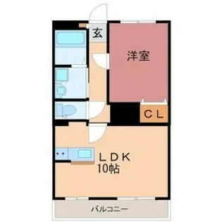 ガウディウムサカモトII【1階】の間取り