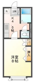 ビレッジ玉川【1階】の間取り