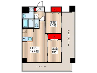 アルファコート曳舟【12階】の間取り