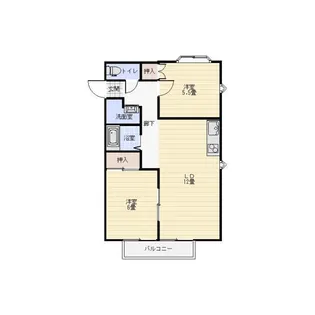 コーポサンフラワーB棟【2階】の間取り