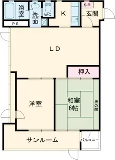 常磐第2ビル【6階】の間取り