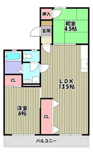 エルハイツ金剛【1階】の間取り