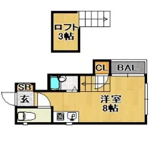 ラヴィータ小戸【2階】の間取り