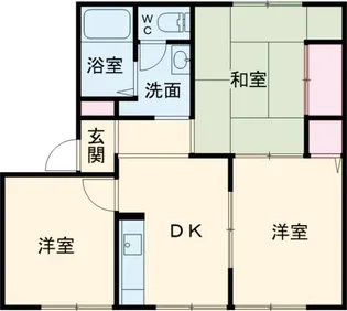 優コーポII【1階】の間取り