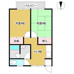 アーバンハウスイトウ【2階】の間取り