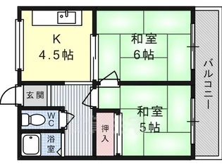 ヴェール美園【1階】の間取り