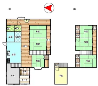 新潟県上越市昭和町2【一戸建】の間取り