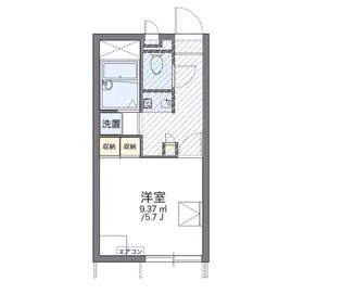 レオパレスベル新福【1階】の間取り