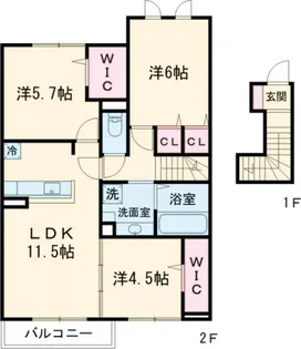 Ranunculus(ラナンキュラス)【2階】の間取り