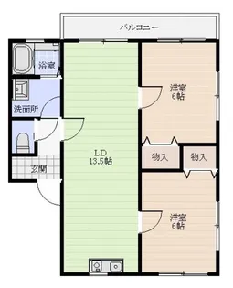 サザンクロス【2階】の間取り
